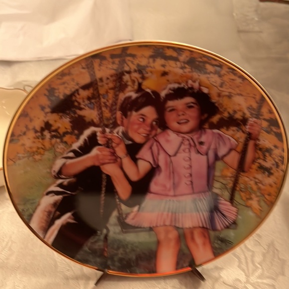 Franklin mint stuck on you limited edition plate with plate stand - Picture 3 of 3